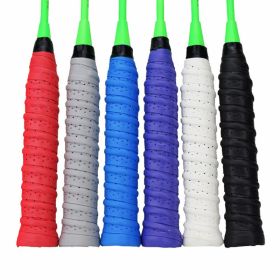 1set Absorbent Tennis Racket Badminton Grip Tape Anti Slip & Quick-Dry Squash Grip Tape; Multicolor (6 Pcs In Total)