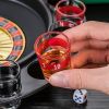 Shot Glass Roulette - Drinking Game Set; Casino Adult Party Games (2 Balls And 16 Glasses)