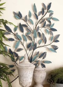 Splendid metal leaf wall decor