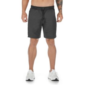 New Muscle Workout Brothers Fitness Shorts Fitness Sports Running Breathable Slim Fit (Option: Black Without LOGO-M)