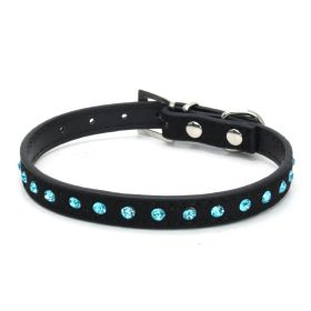 Pet Supplies Collar Diamond Rhinestone Buckle Dog Collar (Option: A-M)