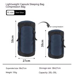 Down Compression Outdoor Storage Bag (Option: Reef Blue XL Code)