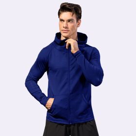 Fitness Running Training Long Sleeve (Option: Navy Blue-S)