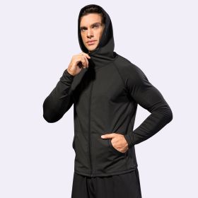 Fitness Running Training Long Sleeve (Option: Black-S)