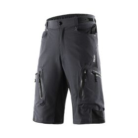 Outdoor Mountaineering Downhill Off Road Mountain Bike Five Point Cycling Shorts (Option: Grey-Asian Size XXXL)