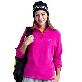 Jacket Liner Pullover Fleece Outdoor Women's Clothing (Option: Pink-XL)