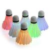 4/6 Pack LED Badminton Shuttlecocks; Colorful LED Goose Feather Glow Birdies Badminton Balls Shuttlecocks