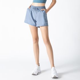 Fashionable New Sports Shorts For Women (Option: Gan Lan-M)