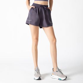 Fashionable New Sports Shorts For Women (Option: Purple-L)